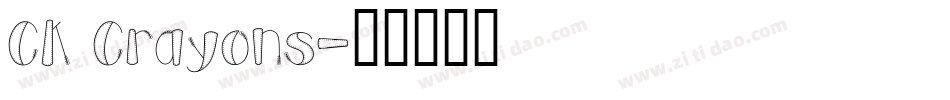 CK Crayons字体转换